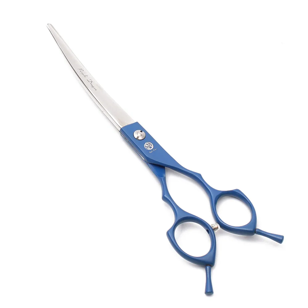 Suit 6.5" 7" 440C Dog Grooming Kit Straight Scissors Thinning Shears UP&Down Curved Shears Comb Professional Pet Scissors Z3009