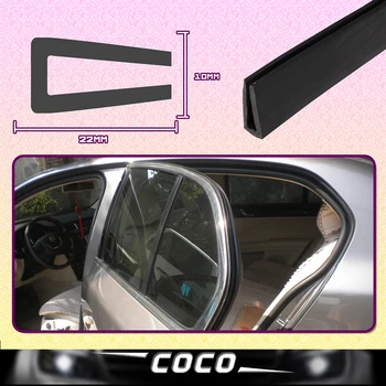 

157" 400cm Car 22mmx10mm Black U pillar Edge RV Trim Rubber Truck Camper Window Door Seal Strip Dustproof Sound Insulation