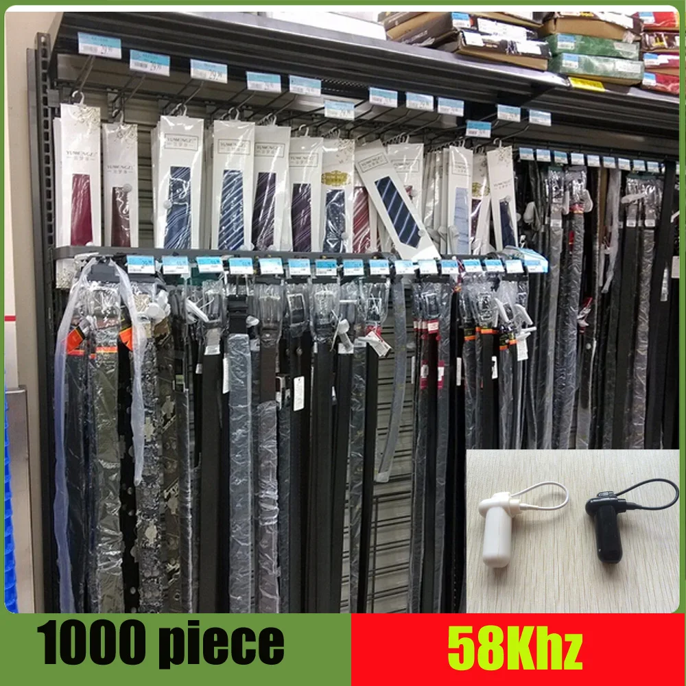 

Retail anti theft tag with lanyard,58khz eas security tag 1000 piece with lanyard