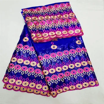 

2018 Latest African bazin riche fabric 5+2 yards tulle high quality bazin riche getzner with beads in black for Nigerian wedding