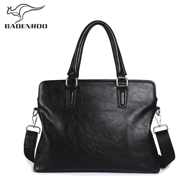 Badenroo Новый кожаный мужской сумки модные Для мужчин Сумки бренд Бизнес Портфели сумка для ноутбука Повседневное человек плеча Crossbody сумки