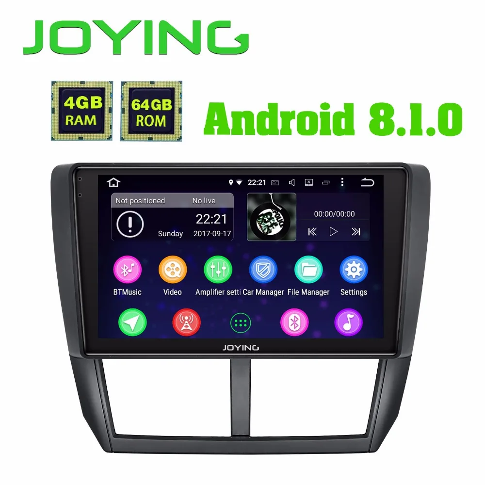 Excellent JOYING 2 din Android 8.1 car radio player for Subaru Forester 2008-2012 built in DSP support Android auto stereo GPS head unit 1
