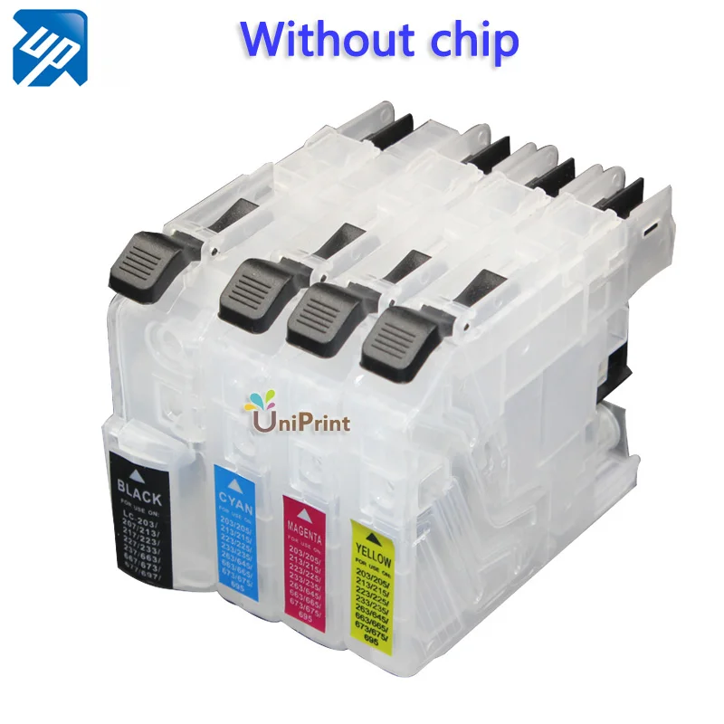 

4pcs refillable ink cartridge for brother DCP-J4120DW MFC J4420DW J4620DW J4625DW J5320DW J5620DW J5625DW J5720DW printer