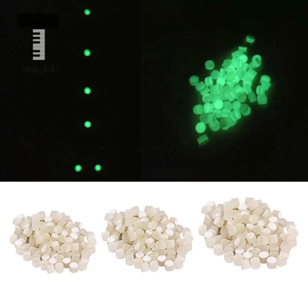  100 Pieces Guitar Luminous Inlay Dots Marker Decal for Guitar Bass Ukulele Banjo Mandolin Parts