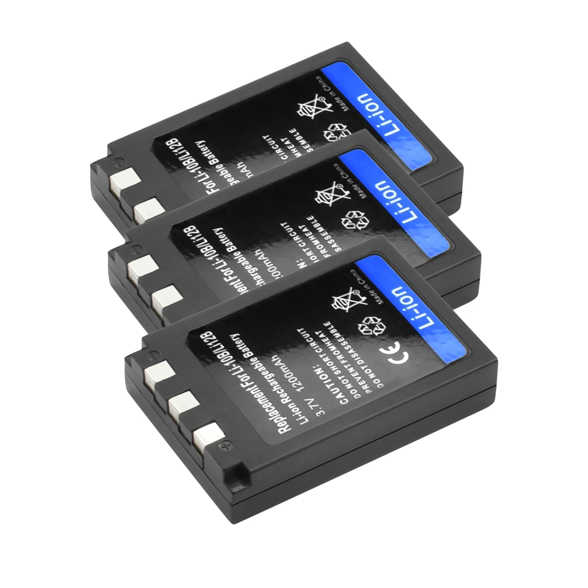 3X 1200mAh Li ion Camera Battery For Olympus LI 10B LI10B C 50 C 60 C