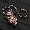 Tree Of Life Yggdrasil Stainless Steel Ring With Wood Inlaid Wicca Witchcraft Accesorios Mujer Free Shiping 2