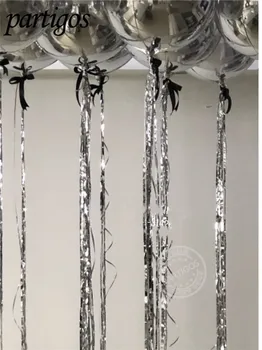 

10pcs/pack 10*100cm DIY coloful balloon tassel wedding birthday party decoration Christmas New year decor balloon accessory