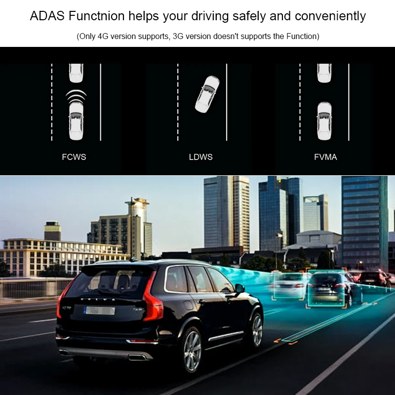 KEELEAD Автомобильный видеорегистратор GPS 4G ADAS 6 86 &quotAndroid 5 1 Автомобильная камера WIFI