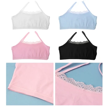 

Girl Underwear For Girls Cotton Lace Bras Cotton Camisoles Sweaters Sports Bra Top For Teenagers 8-12 Years Training Bra