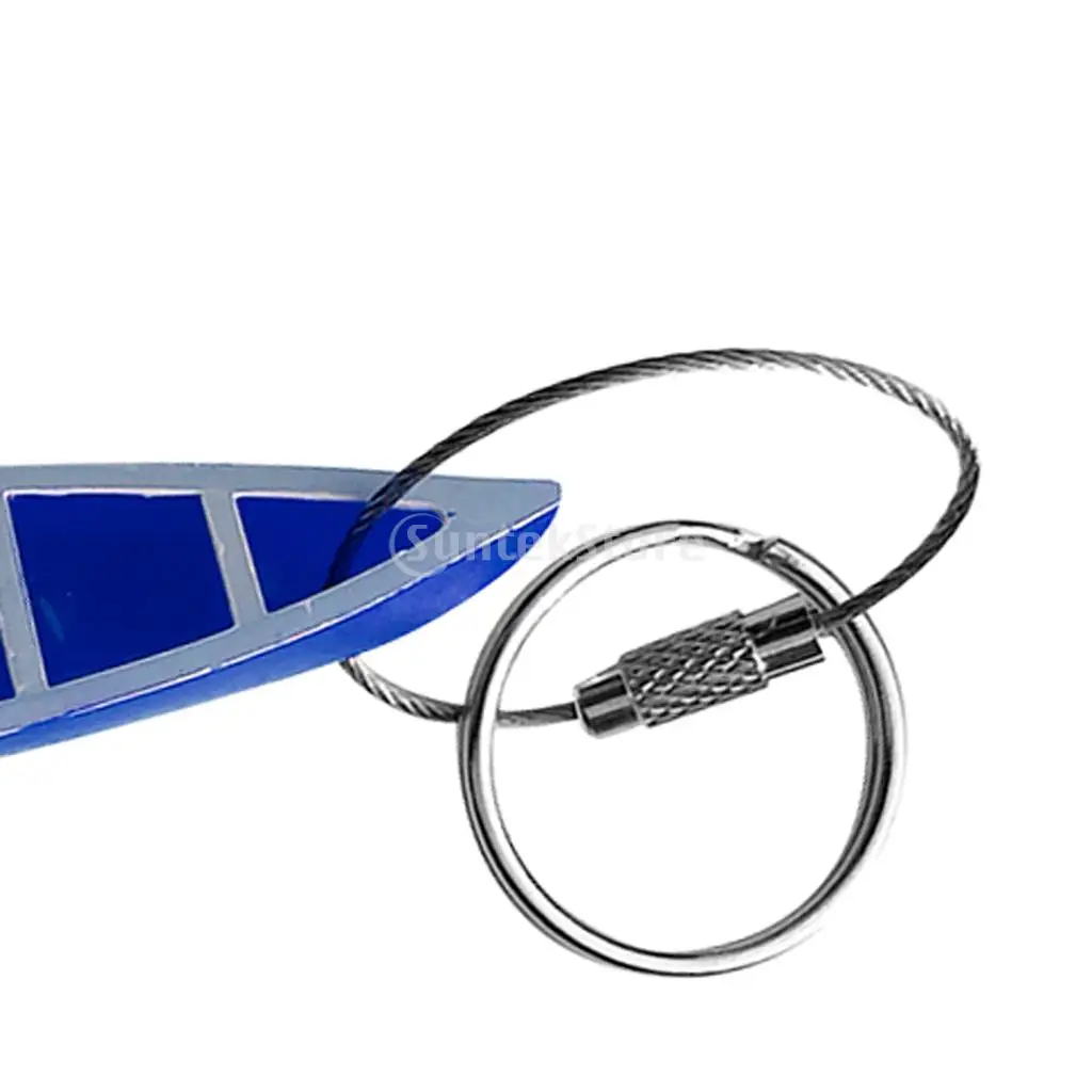 Creative Kayak Keychain Keyring Key Fob Key Holder for Outdoor Hiking Sports Travel Kayaking Fishing - Various Colors & Shapes