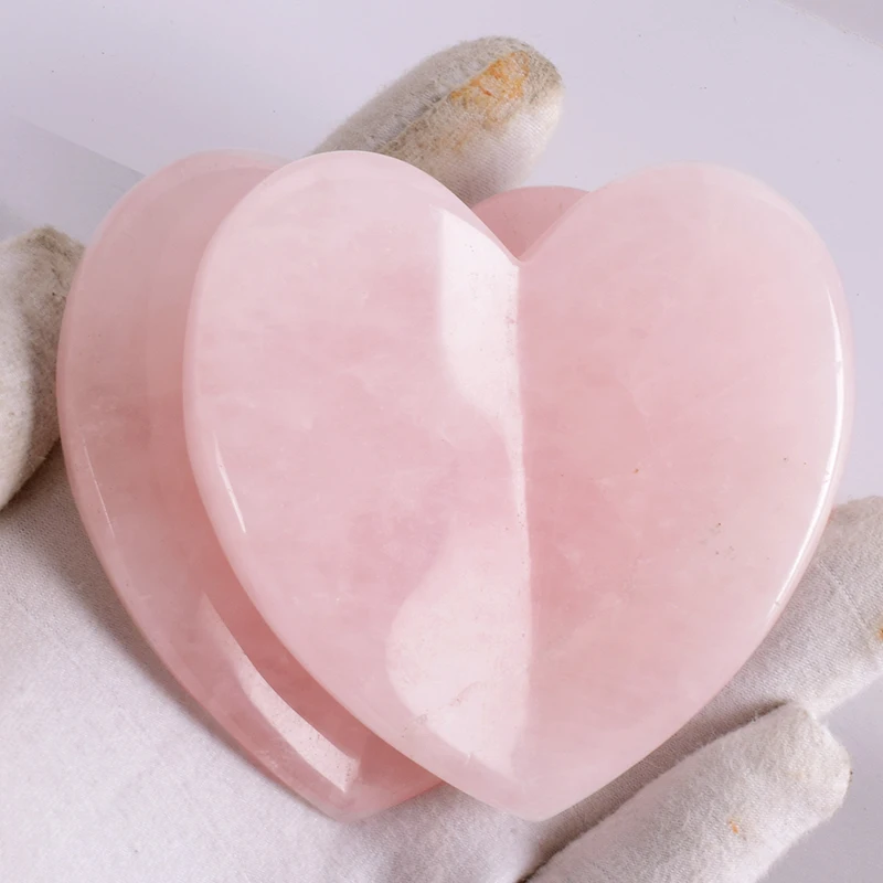 

Big Size Gua Sha Tool Natural Rose Quartz Love Heart Massage Face SPA Acupuncture Scraping Healing Green Stone Health Care