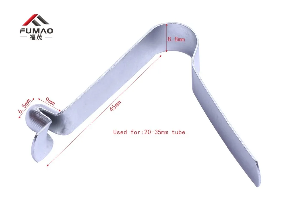 Manufacturer custom tube snap clip buttons pole clips used for 20 35