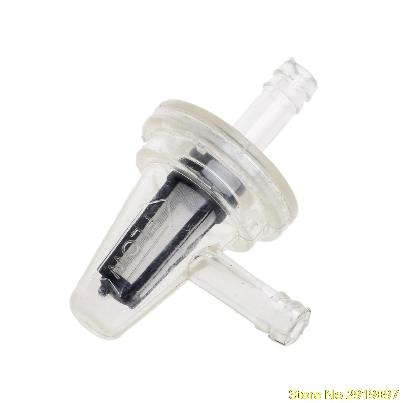 

New Arrive 1x Universal Motorcycle Right Angle Inline Fuel Filter 1/4" 6mm Hose Lines Drop Shipping Support