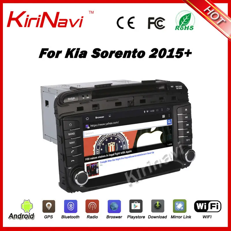 Discount Kirinavi android 7.1 1024*600HD car stereo for kia sorento 2015 2016 car multimedia player with GPS navigation 3G WIFI Bluetooth 5 Discount Kirinavi android 7.1 1024*600HD car stereo for kia sorento 2015 2016 car multimedia player with GPS navigation 3G WIFI Bluetooth 5