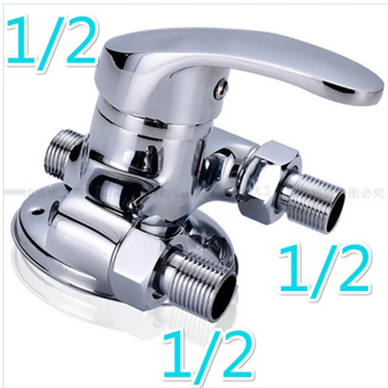 Mixing valve tube assembly trigonometric shower solar power water