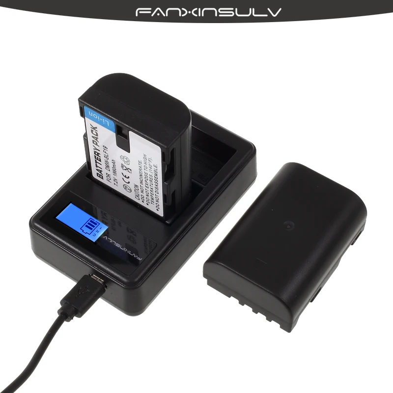 Günstige 2 stücke DMW BLF19 DMW BLF19 BLF19E DMW BLF19e DMW BLF19PP Batterie + LCD Dual USB Ladegerät für Panasonic Lumix GH3 GH4 GH5 g9
