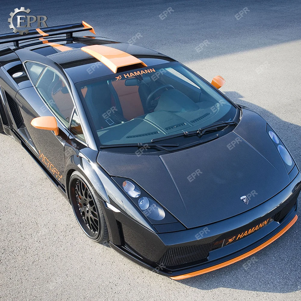 Для Lamborghini Gallardo LP550/LP560/LP570 капот из углеродного волокна Набор для подрезания лица