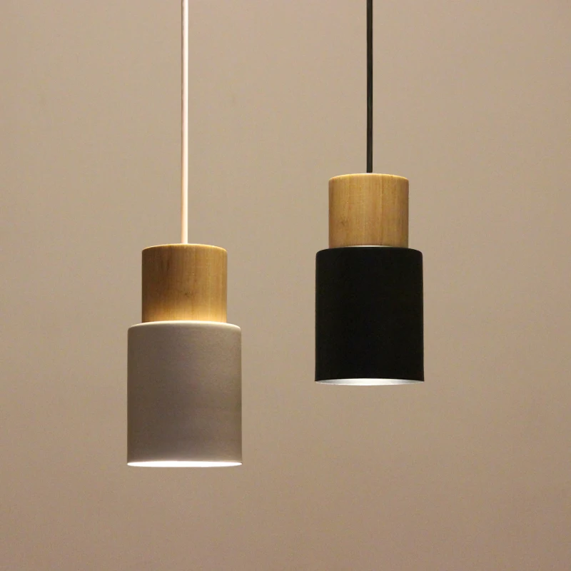 Nordic Suspension Wood Pendant Light Home Lighting Hanging Pendant Lamp LED E27 E26 110V 220V Restaurant Pendant Lights (14)