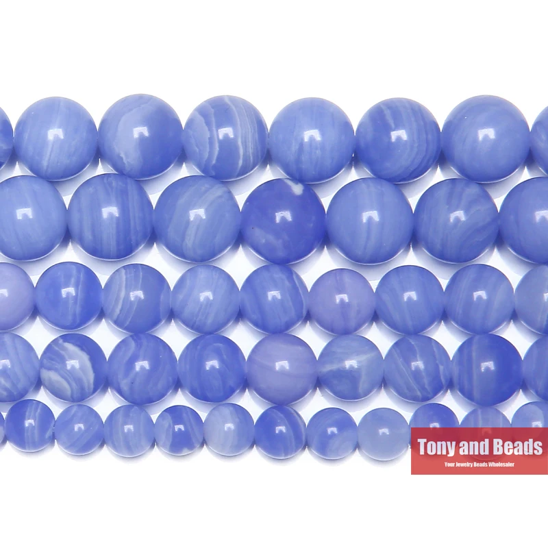 

Free Shipping Synthetic Stone Blue Lace Chalcedony Jades Round Gem Beads 15" Strand 6 8 10 12MM Pick Size