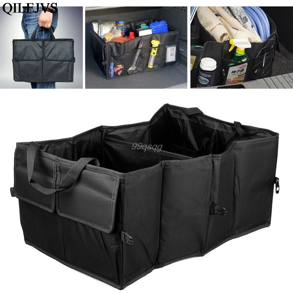 New 1PC Foldable Car Auto Back Rear Trunk Seat font b Big b font Storage Bag