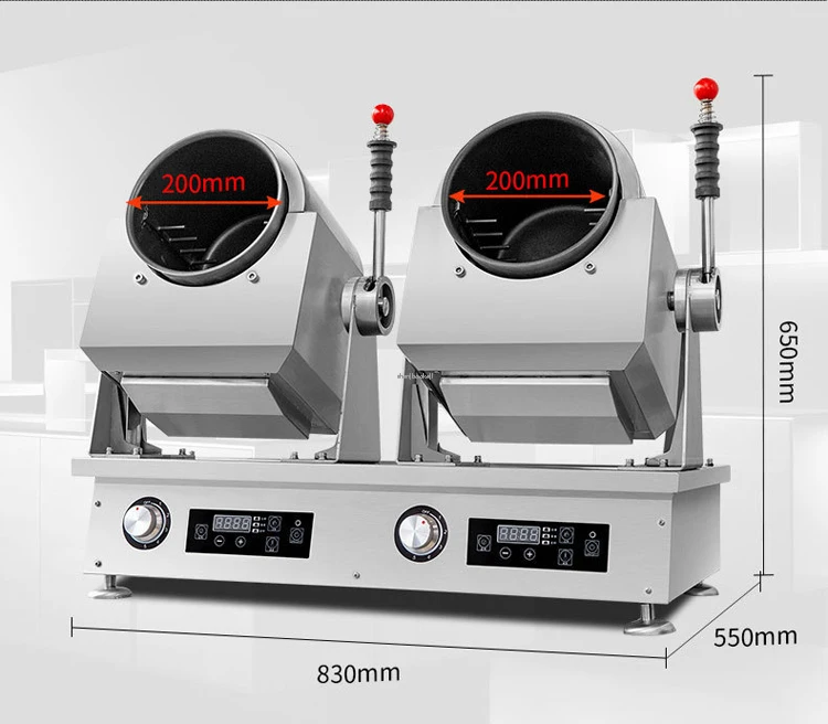 Автоматическая интеллектуальная роликовая кухонная машина Коммерческая для обжарки кухонный робот жареные блюда машина кухонная плита