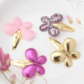 Baby Girls Hair Accessories Sequins Heart Butterfly Barrettes Glitter Stars BB Clip Hair Clips Kids Children Hairpin Wholesale