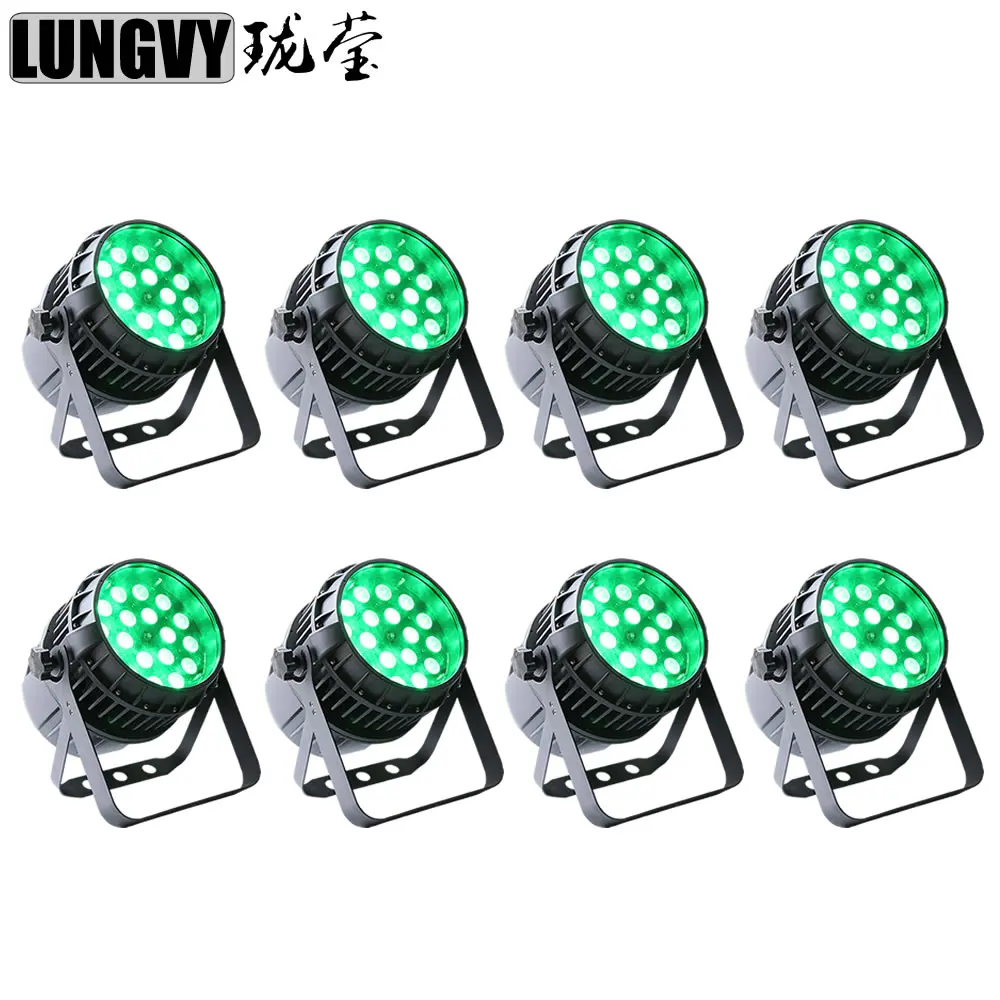 

Free Shipping 8pcs/Lot 18X12W Waterproof Led Zoom Par Light Dmx Led Wash Par 64 Led
