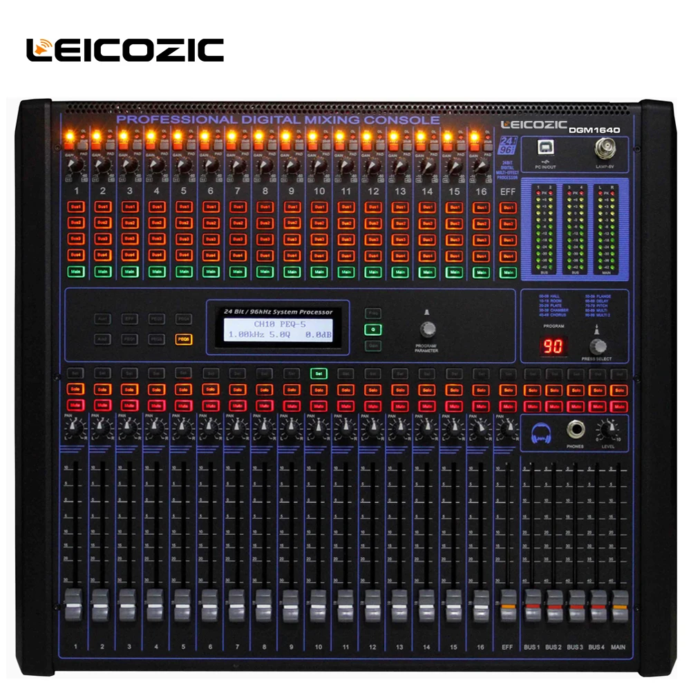 Leicozic 16 Channel Digital Audio Mixer 19"rack mount mixers