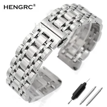 Stainless Steel Watchband Bracelet 20mm 22mm Men Metal Polished Watch Band Strap Clocks Accessories цена Stainless Steel Watchband Bracelet 20mm 22mm Men Metal Polished Watch Band Strap Clocks Accessories цены онлайн