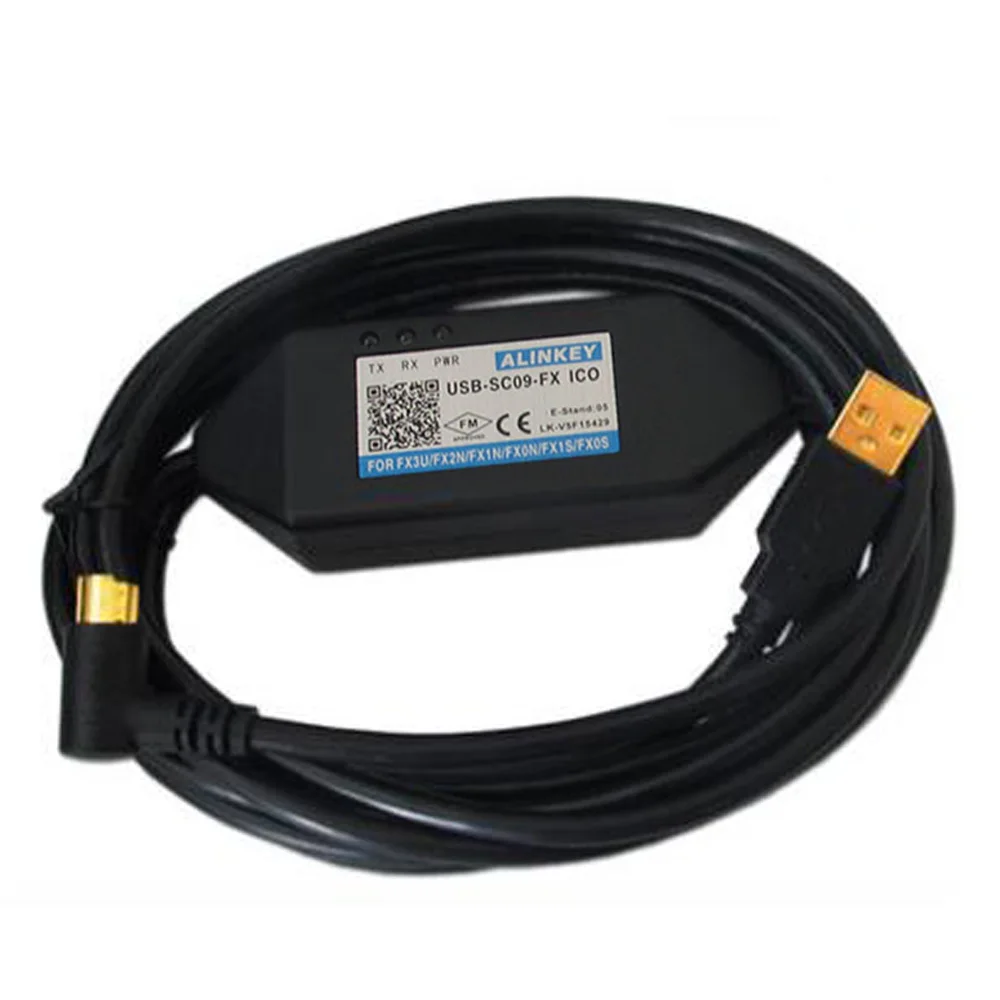 USB-SC09-FX ИСО Электрический кабель применимо к Mitsubishi FX Серия PLC ISO магнитная изоляция программирования кабель для скачивания данных - Цвет: ICO elbow