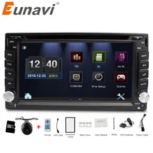 Eunavi universal Car Radio Double 2 din Car DVD Player GPS Navigation In dash Car PC Stereo Head Unit video+Free Map+Free Cam!