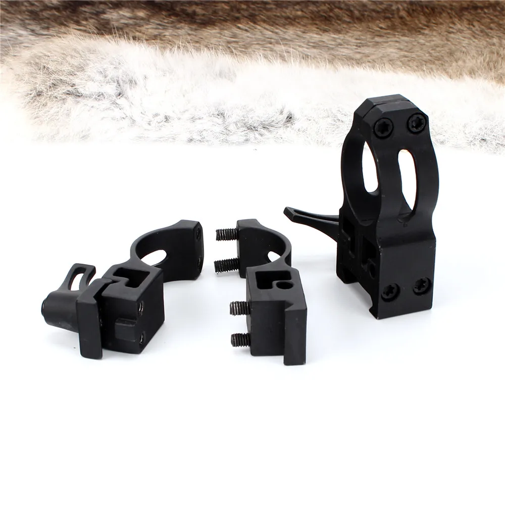 ohhunt 25.4mm 1 inch 2PCs High Profile Cast Steel Quick Release Picatinny Weaver Scope Mounts Rings Tactical Hunting Accessories (6)