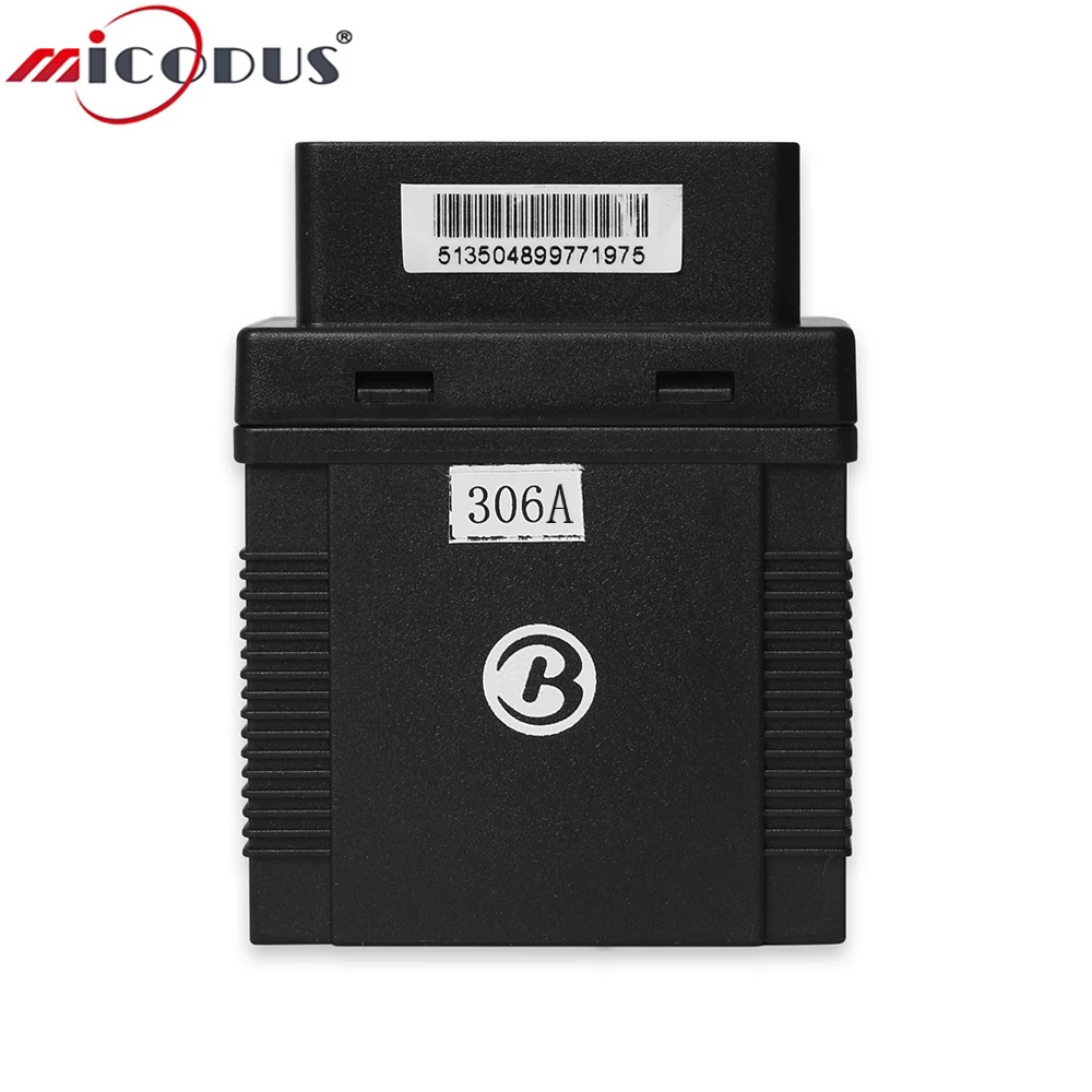 

OBD GPS Tracker Car Spy Data Load Voice Monitor SOS Geo-fence OBD 2 Car Tracking Locator GPS306A 9-40V Interface Free Web APP