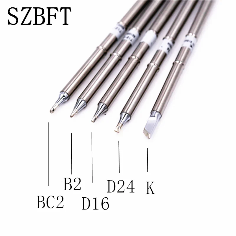

SZBFT Solder Tips soldering sting bit For FX-950/FX-951 T12-BC2 T12-B2 T12-D16 T12-D24 T12-K free shipping
