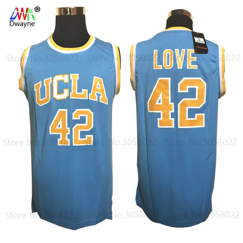 Prix pour 2017 Dwayne Mens Kevin Love 42 de Basket-Ball Maillots UCLA College Basketball Jersey Piqué Shirts Bleu Pour Hommes Prix pour 2017 Dwayne Mens Kevin Love 42 de Basket-Ball Maillots UCLA College Basketball Jersey Piqué Shirts Bleu Pour Hommes