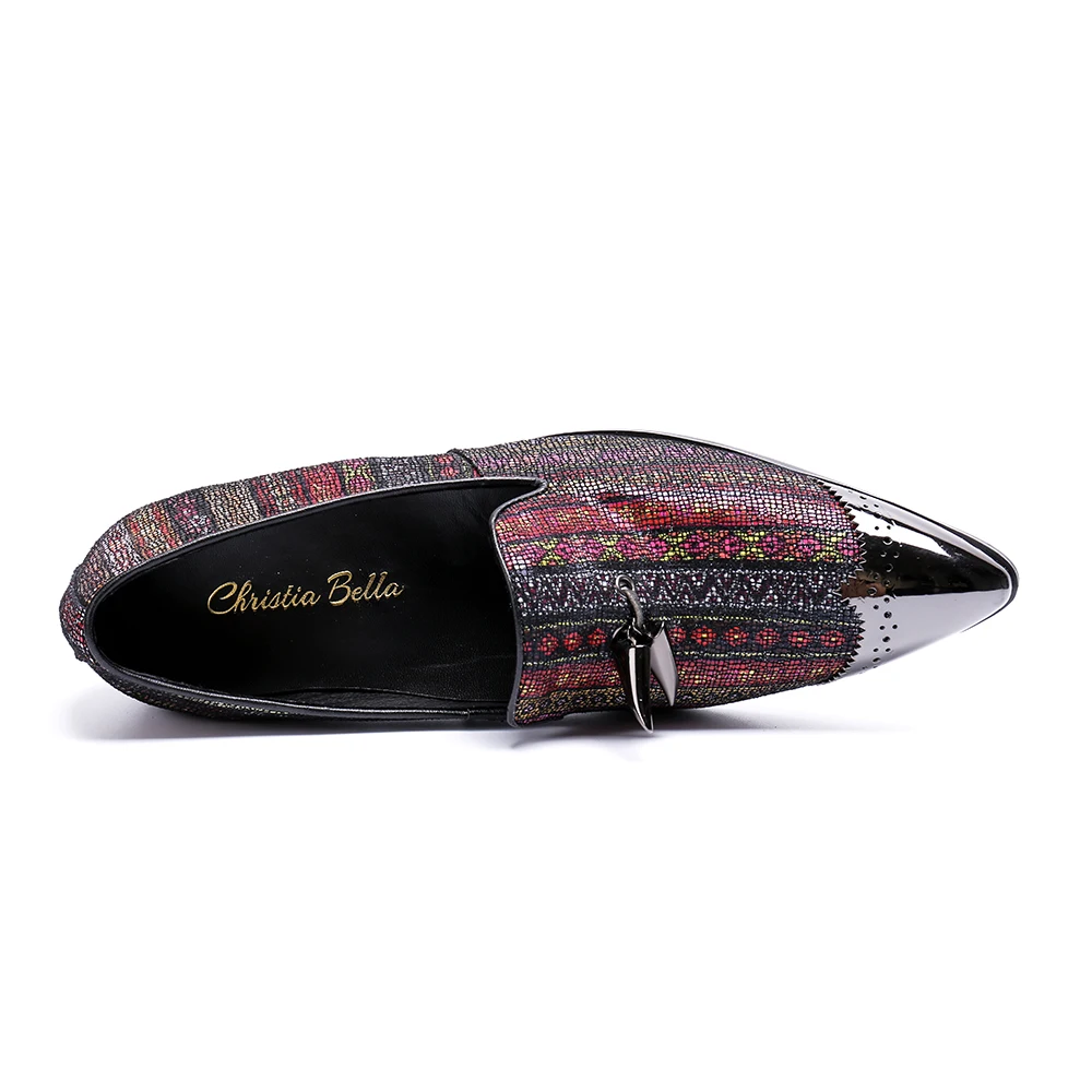 Para Tamaño Christia Tarde Llegada La Zapatos Bling Nueva 2018 1 Diseñador Más Planos Lujo 2 De Hombres Marca Partido Moda 47 Del Bella COwCxa