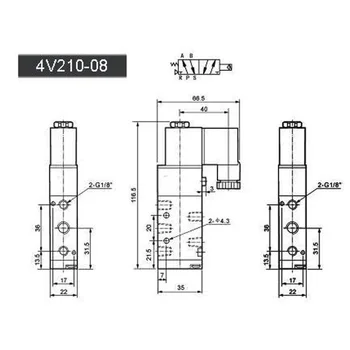 

DC 12V Solenoid Valve+male Connector + Flow Speed Control Silencer Practical New