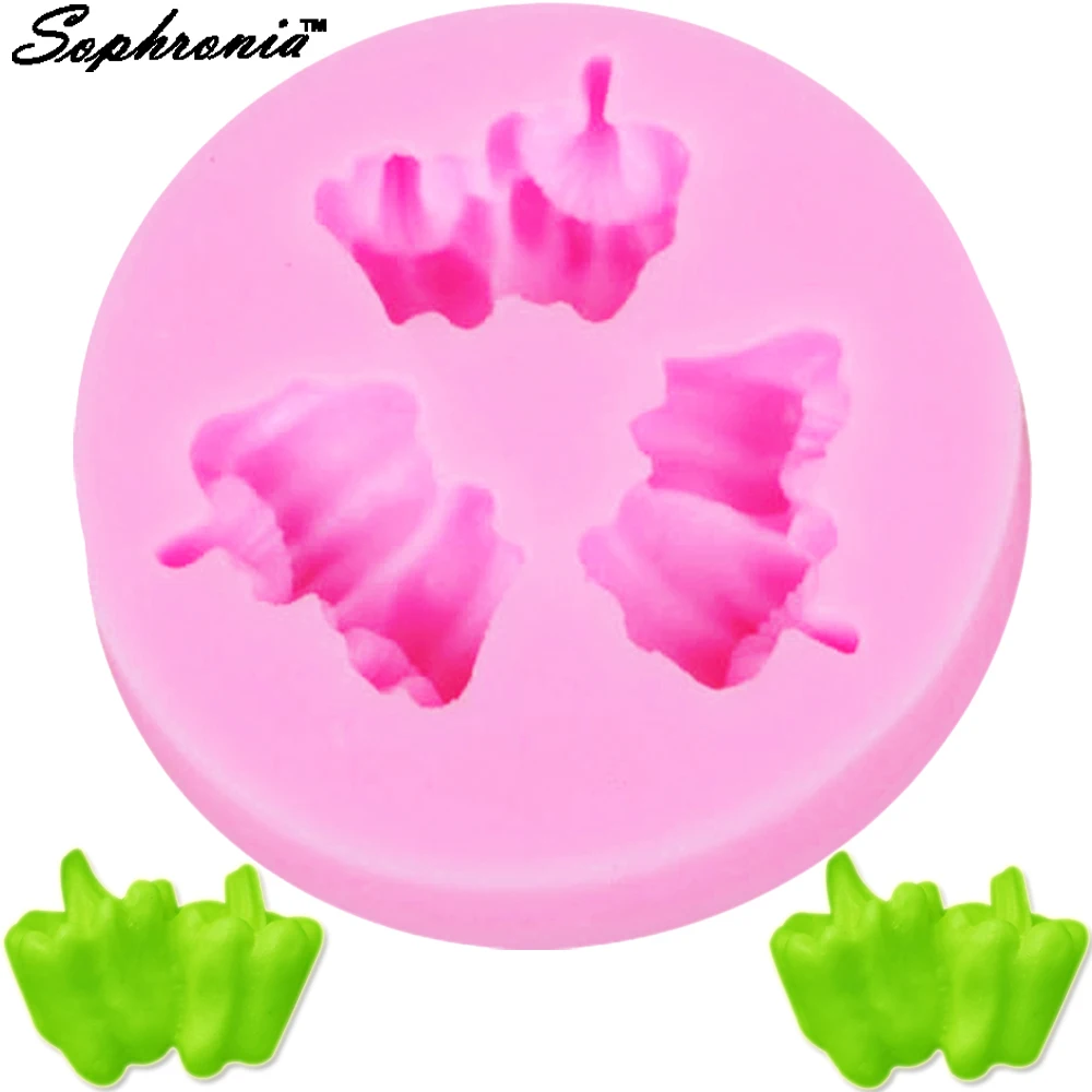 

Sophronia Attractive 3D Chili Shape Fondant Silicone DIY Cake Mold Sugar Craft Vegetable Fruit Set F1124 ,5*5*1 cm