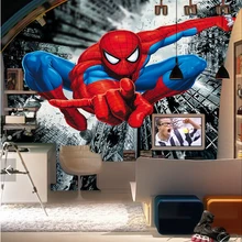 Пользовательские детские обои, Человек-паук, 3D мультфильм фрески для детской комнаты гостиной диван ktv фон водонепроницаемые обои