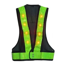 High Quality! Waterproof Reflective Clothing Reflective Vest Led Flash Safety Clothing To Road Sanitation Traffic Construction