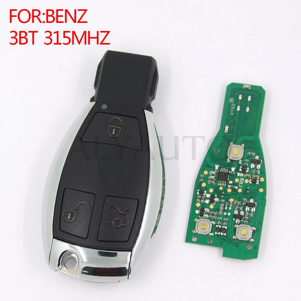 Remote control smart card car key for Mercedes Benz 3button 315MHz in
