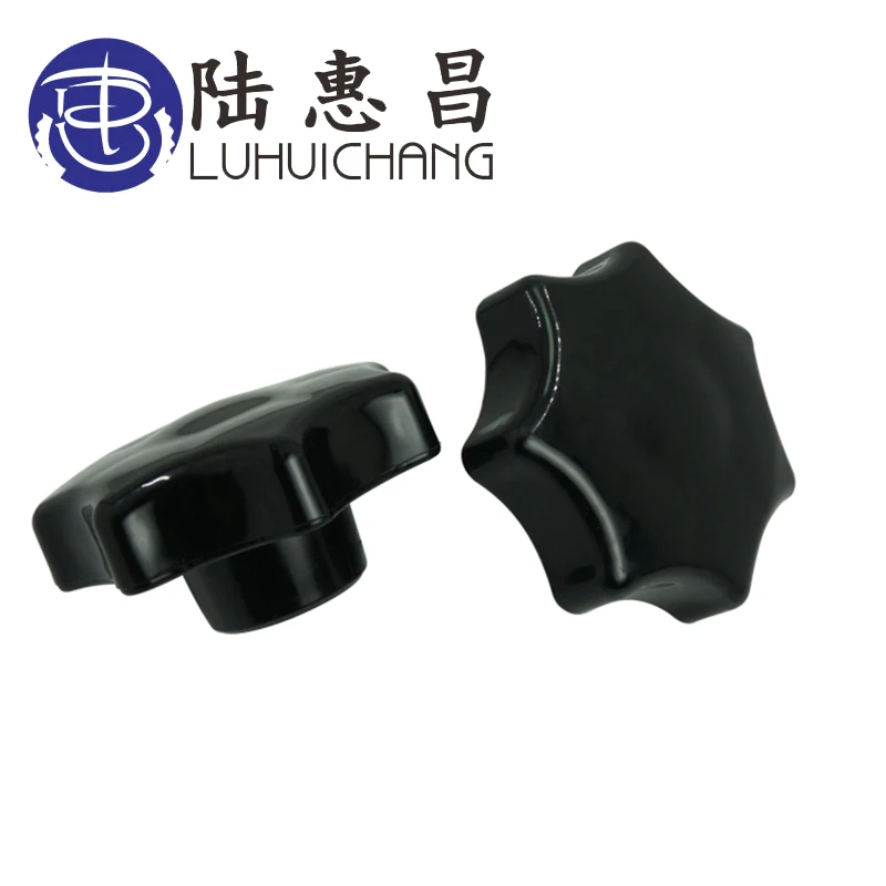 Luchang 5 шт. M12 60# сливовый бакелит ручная затяжка гайки ручка резьба звезда механические черные гайки Зажимная ручка ручные гайки