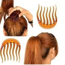 Для женщин для укладки волос клип пушистый Стик Бун Пластик чайник кос Инструмент хвост держатель волос расчески аксессуары для волос