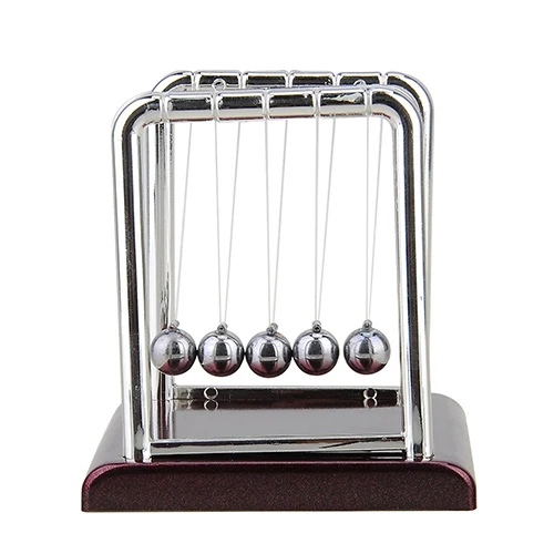 Cradle Steel Balance Ball Physics font b Science b font Pendulum Desk Table Decor Fun Toy