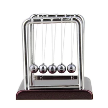 Cradle Steel Balance Ball Physics font b Science b font Pendulum Desk Table Decor Fun Toy