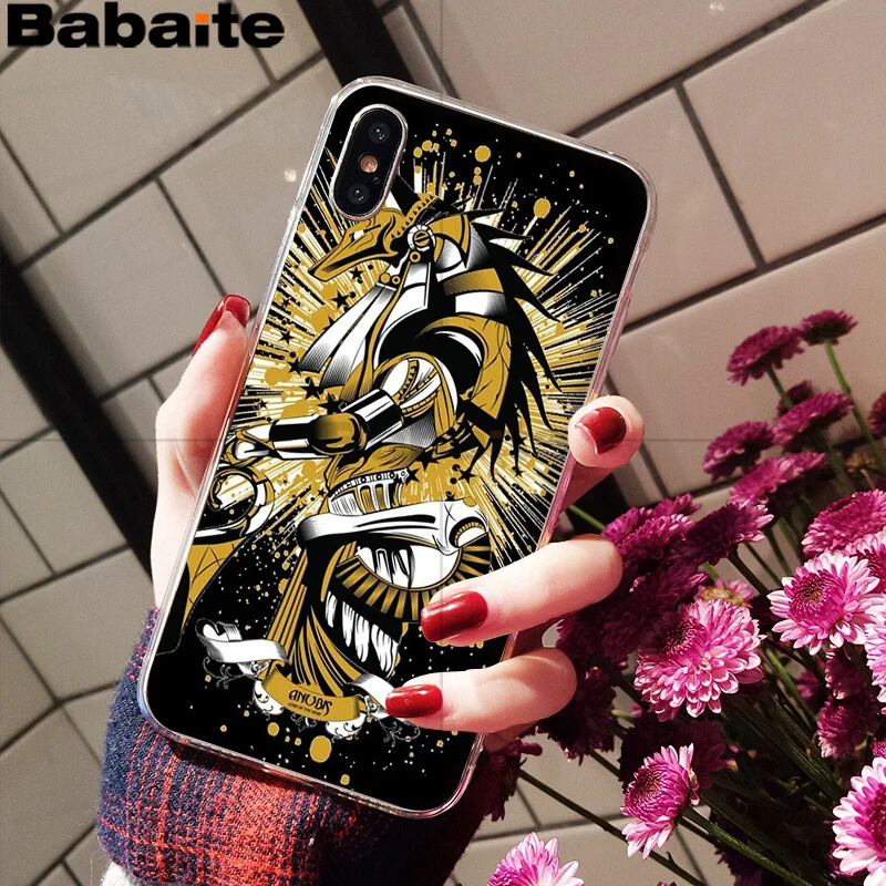 Babaite Egypt Anubis Ультратонкий чехол для телефона с мультяшным рисунком для Apple iPhone 8 7 6 6S Plus X XS max 5 5S SE XR