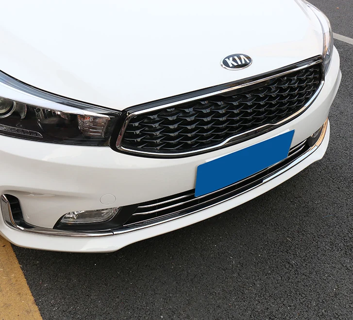 3 шт. передняя решетка для KIA K3 2016 2017 отделка из нержавеющей стали|stainless steel trims|grill
