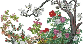 

Gold Collection Lovely Counted Cross Stitch Kit Magnolia and Peony Peonies Flower Flowers Plant rto