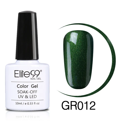 Elite99 Soak Off Green Series Гель-лак 10 мл Светодиодный УФ-гель лак для ногтей Праймер УФ гель лак для ногтей художественная краска для маникюра - Цвет: 012