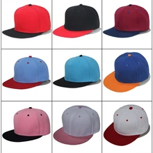 Новые 2 тона пустые простые бейсболки хип-хоп Регулируемые в стиле би-бой для бейсбола кепки для мужчин и женщин Разноцветные; смешанный заказ 003